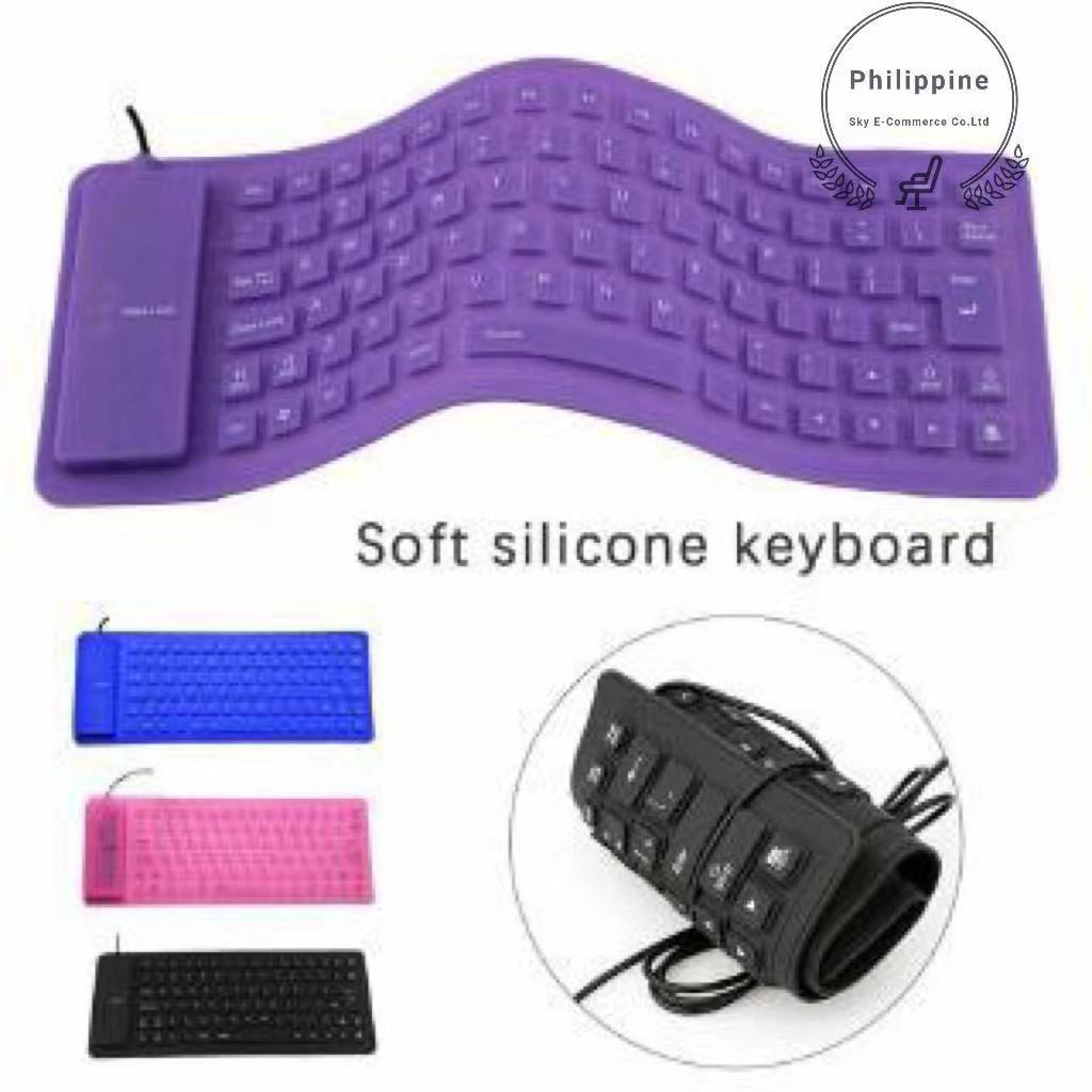 85 Keys Foldable Soft Keyboard Flexible Keyboard Waterproof USB