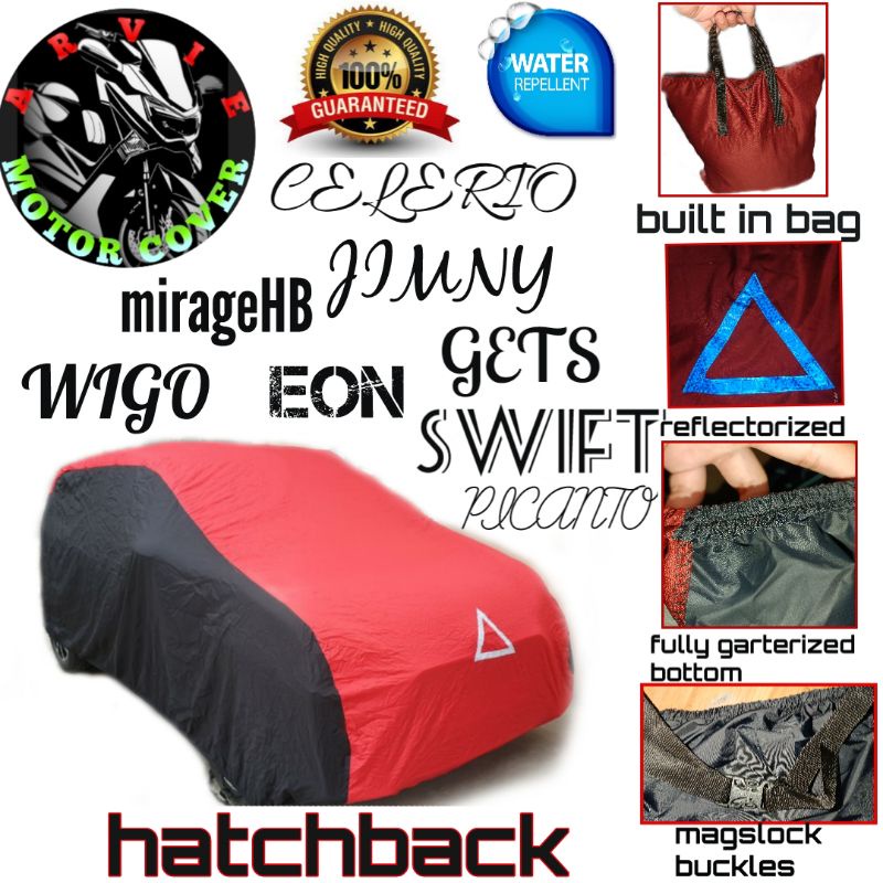 Car Cover Wigo Mirage Hatchback Jimny Celerio Picanto Brio Gets Small Eon Shopee Philippines