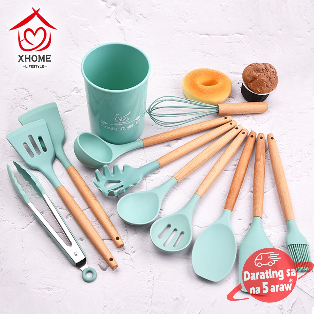 【Philippines Local+COD】1 PCS Silicone Kitchenware Home Kitchen Tools Cooking Set Nonstick