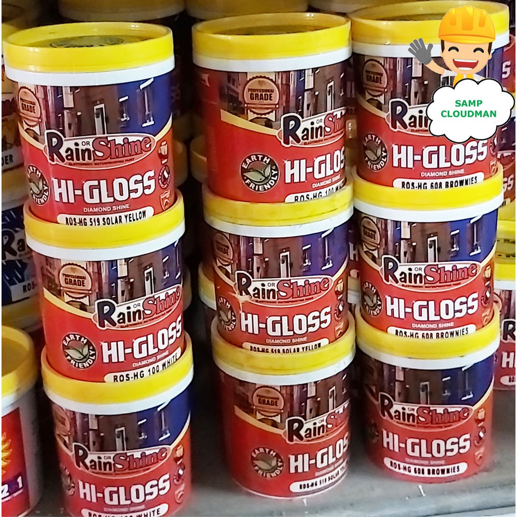 Rain or Shine HiGloss Elastomeric Waterproofing Paint 1 Liter Shopee Philippines