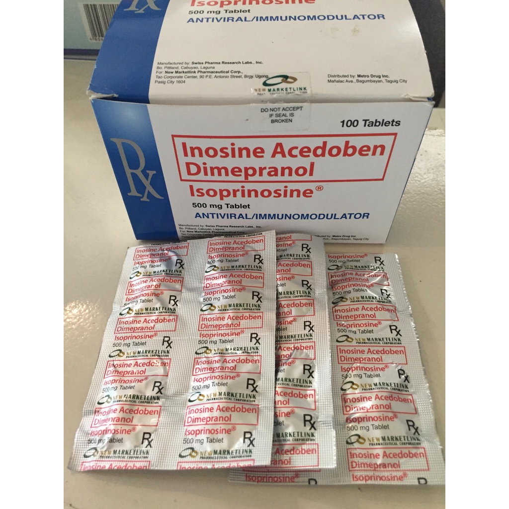 M8YN ISOPRINOSINE Immunomodulator/ Antiviral 500mg Tablet [10 tabs