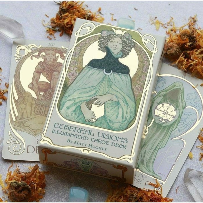[PreOrder] Ethereal Visions Tarot with GOLD FOIL Shopee Philippines