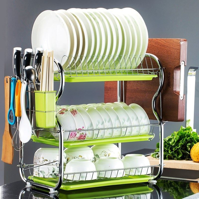 3layer dish rack dish rack dish rack dish storage rack chopsticks rack