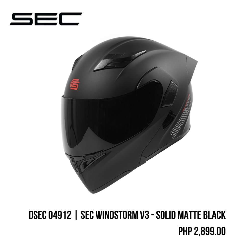 SEC Windstorm V3 Modular Dual Visor Helmet Shopee Philippines