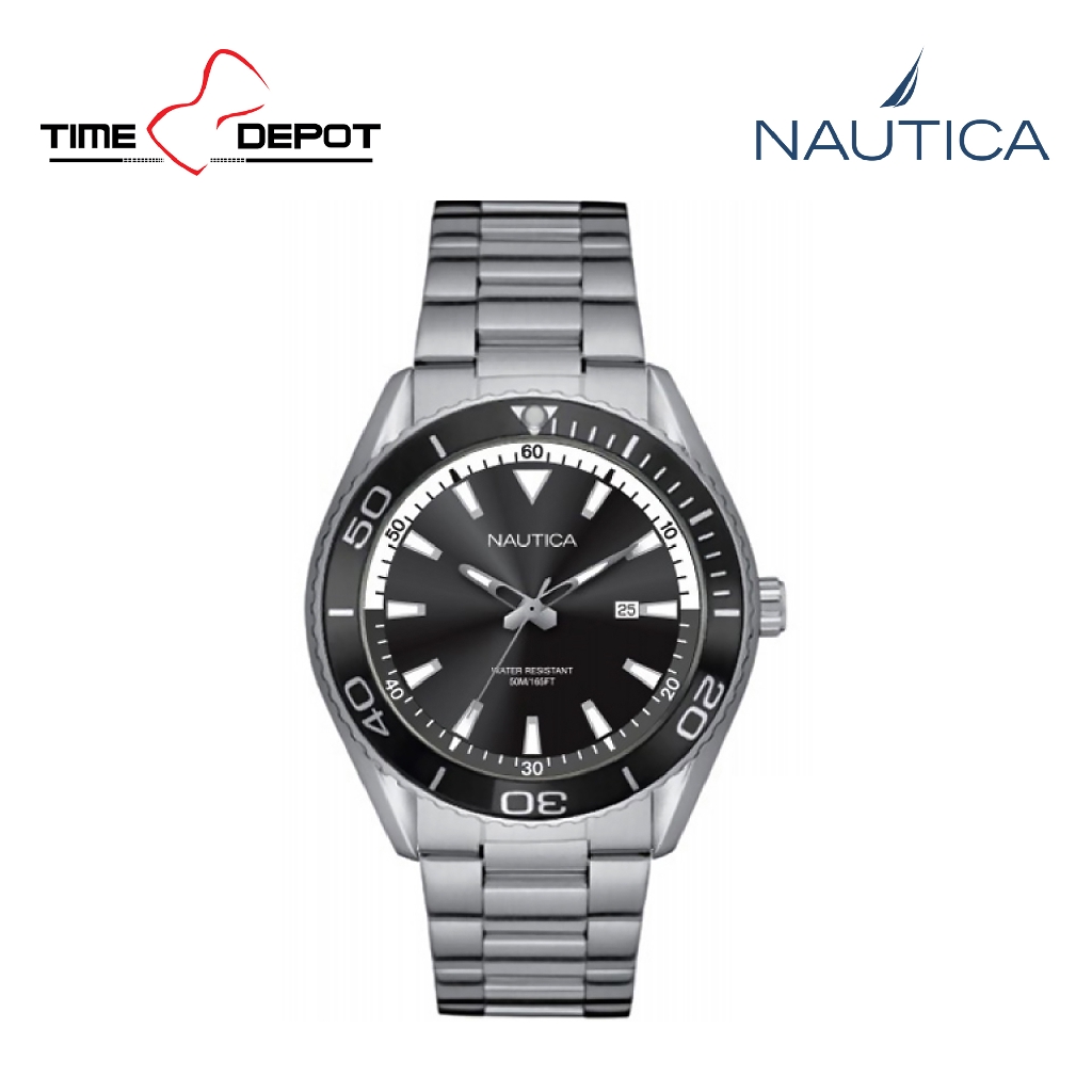 Nautica NAPN03005 Men's Silver Stainless Steel Strap Watch