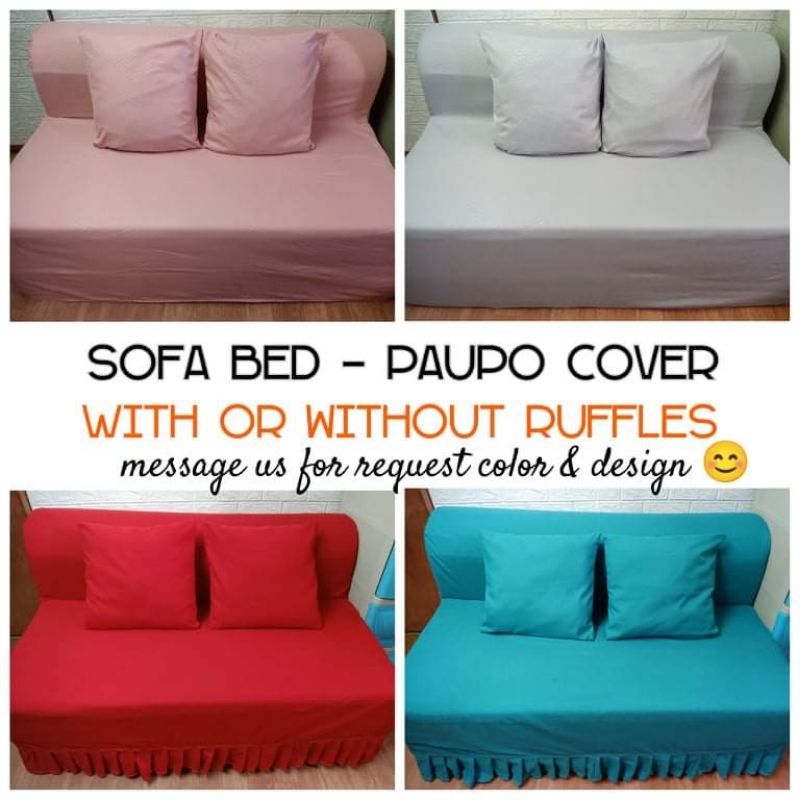 SOFA BED URATEX PAUPO COVER PLAIN DESIGNS Shopee Philippines