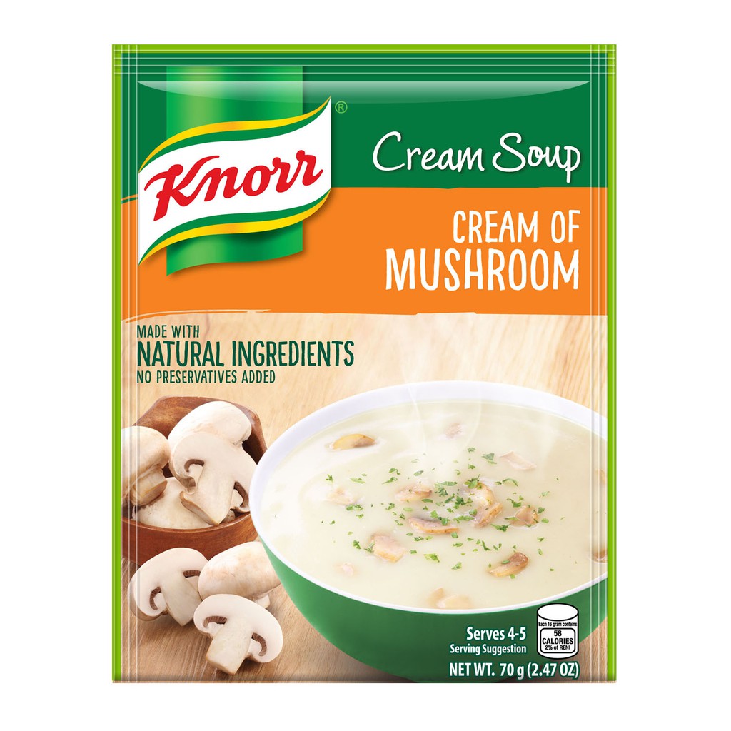 Knorr Cream of Mushroom Soup Mix 62g Shopee Philippines