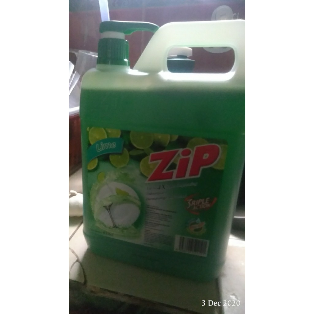 Zip Dishwashing Liquid Lime 4L Shopee Philippines