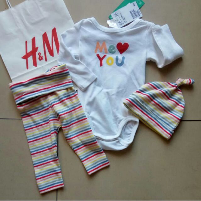 H&M baby newborn onesie outfit set Shopee Philippines