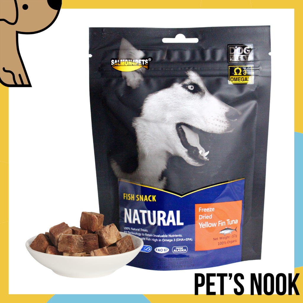 FreezeDried Tuna by Salmon4Pets Single Ingredient Tuna Dog Treat