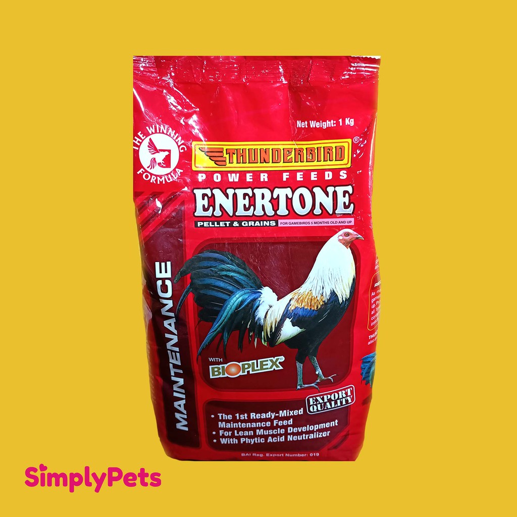 Thunderbird Power Feeds Enertone Pellet & Grains 1kg Shopee Philippines