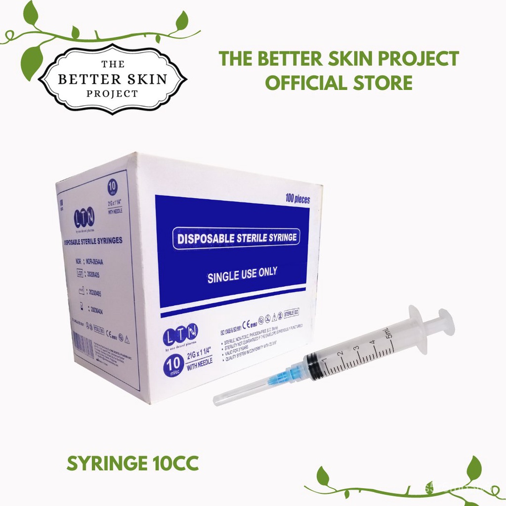 Syringe 10cc, Syringe with Needle, Disposable Syringe, Box of 100