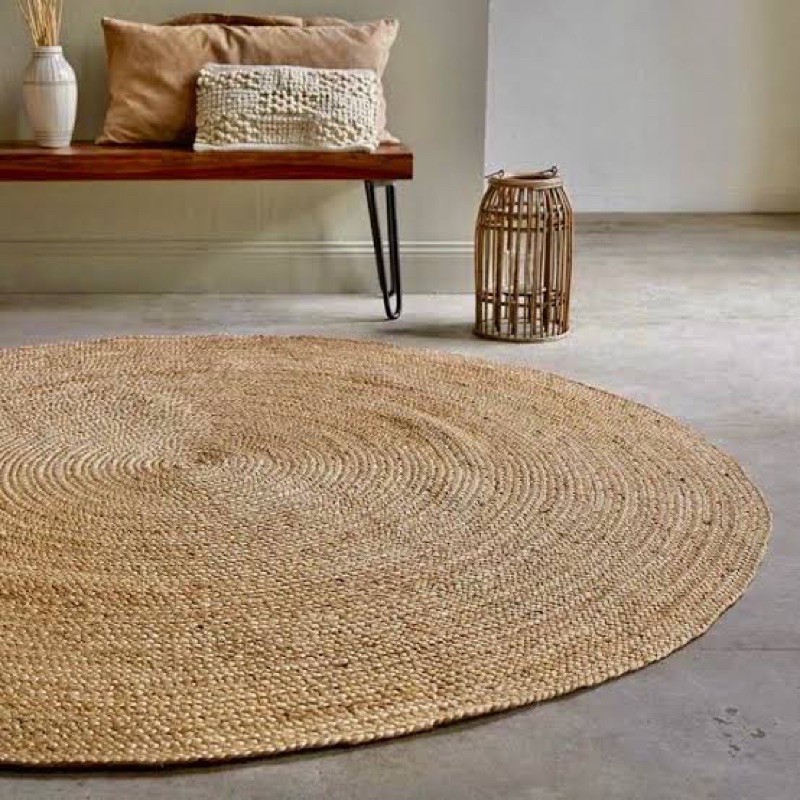 round natural buri mat Shopee Philippines