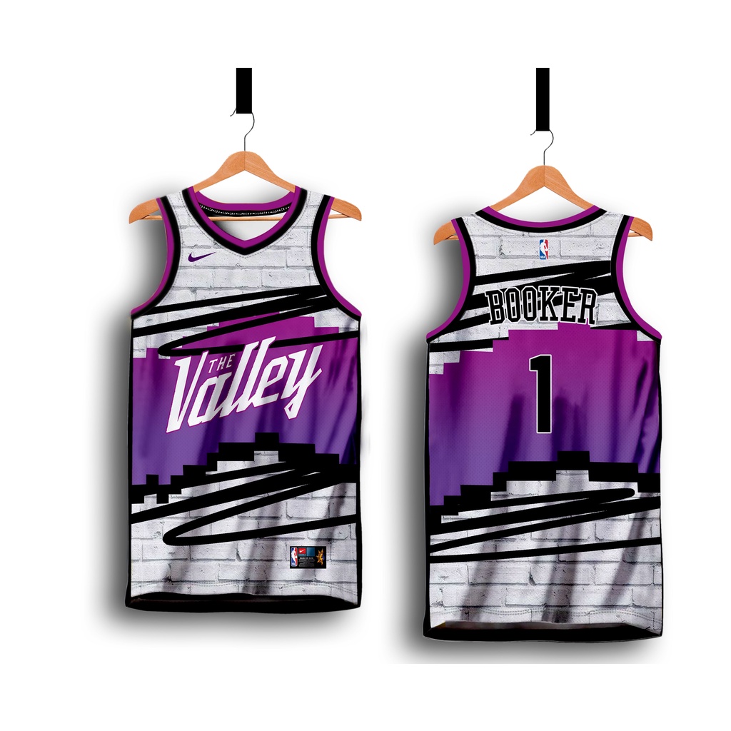 12 VALLEY BRICKS DEVIN BOOKER BASKETBALL JERSEY FREE CUSTOMIZE NAME AND