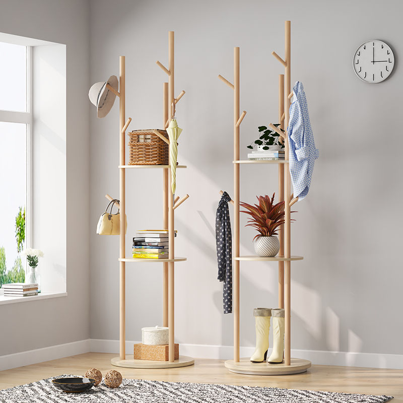 Rotary clothes rack floor bedroom clothes rack indoor coat rack