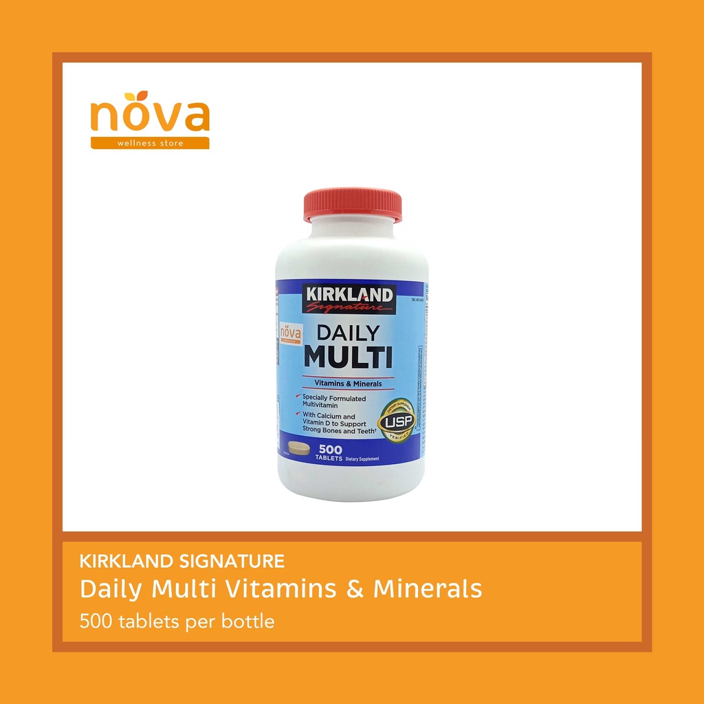 Kirkland Signature Daily Multi Vitamins & Minerals 500 tablets (bottle) Shopee Philippines