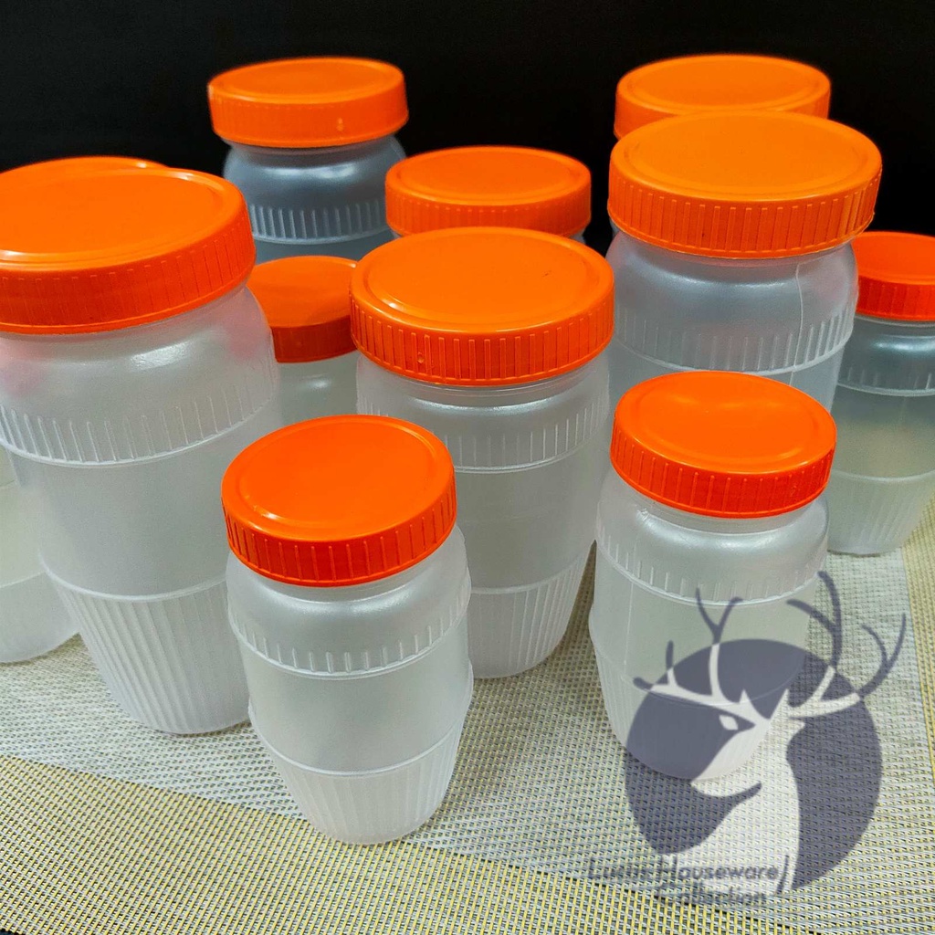 PLASTIC PEANUT BUTTER JAR SAUCE BOTTLE ATCHARA CONTAINER PICKLE BOTTLE