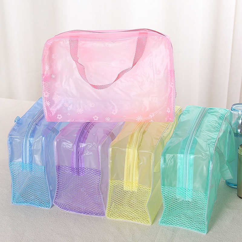 PVC Makeup Bag Transparent Toiletry Cosmetics Bag Pouch Creative