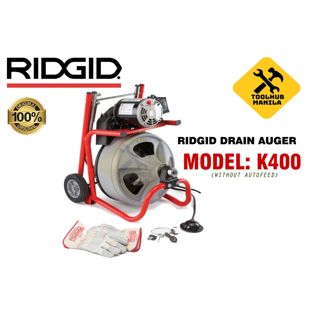 Ridgid Drain Auger K400 (without Autofeed) Shopee Philippines