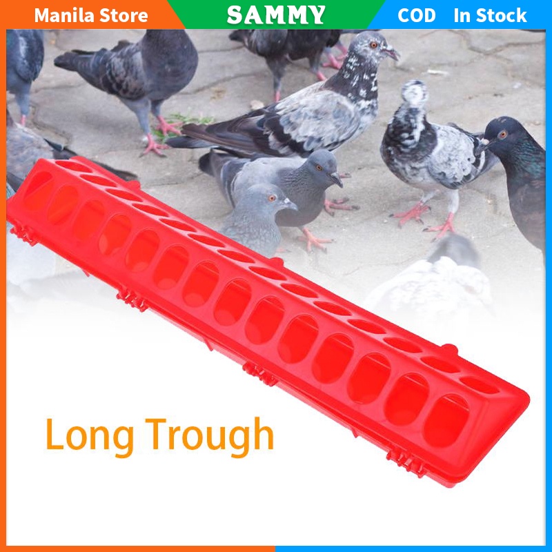 Plastic Flip Top Small Poultry Feeder Farm Animal Feeding Tool Pigeon