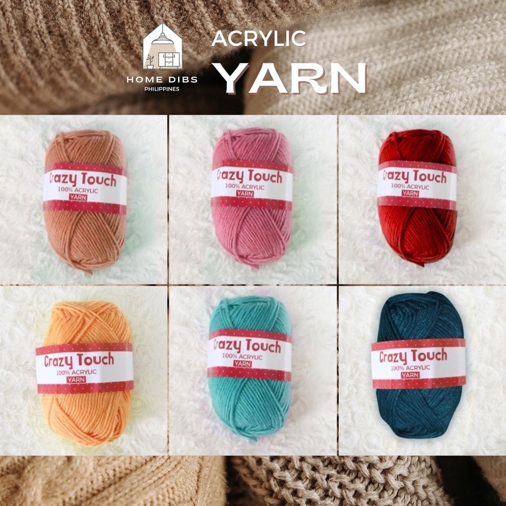 Home Dibs Acrylic Yarn Wool Yarn for Crochet Knitting Yarn Crochet Set Yarn for Crochet KTS