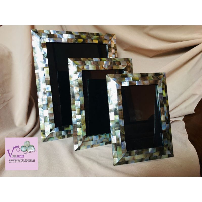 MOTHER OF PEARL Black lip Picture Frame Shopee Philippines