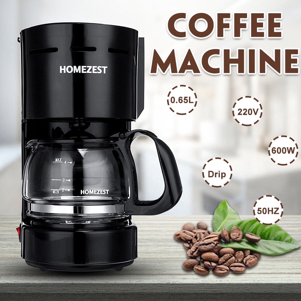 600W Electric Drip Coffee Makers Household Coffee Machine 0.65L