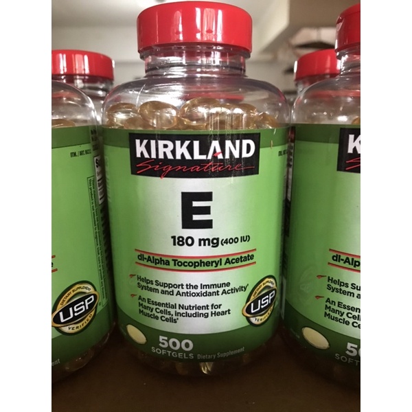 Authentic Kirkland Vitamin E, 400 IU,500 softgels Shopee Philippines