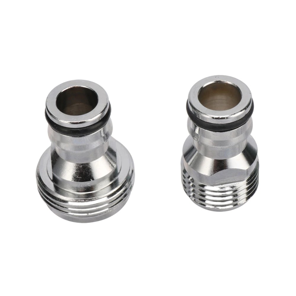 1Pc 1/2" 3/4" Male Threaded Copper nickel plated Nipple Quick Connector