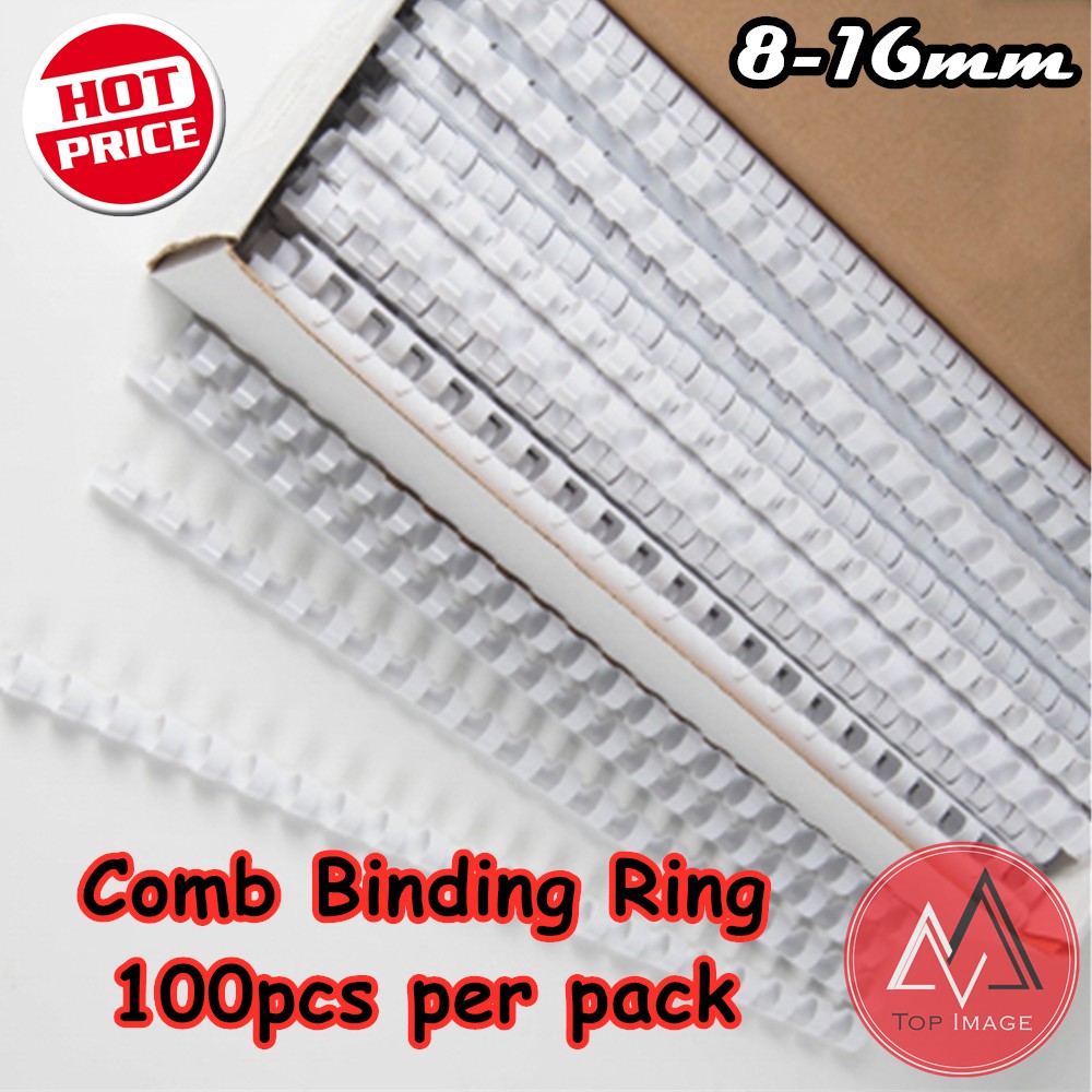 Plastic Comb Binding Rings 3 Colors 8mm 10mm 12mm 14mm Shopee Philippines