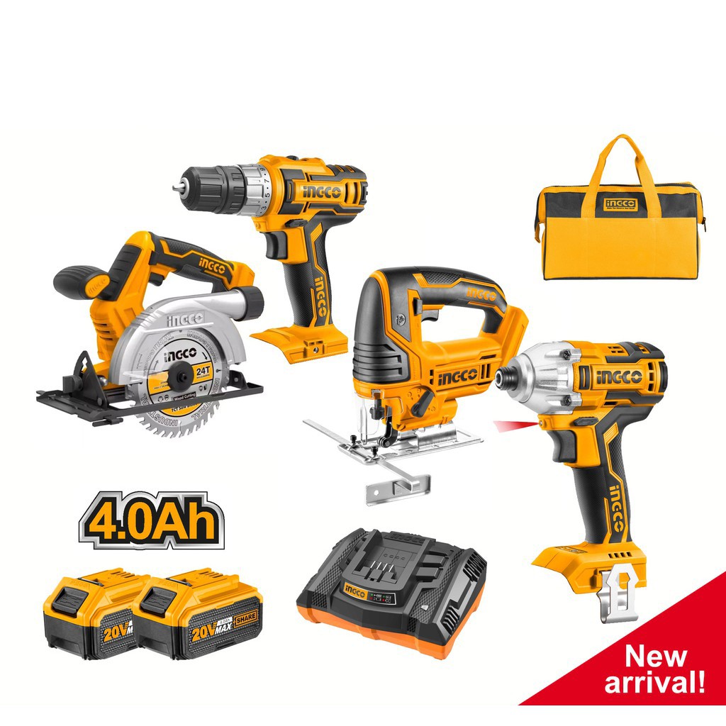 Ingco CKLI2010 4pcs Cordless Combo Kit •OSOS• Shopee Philippines