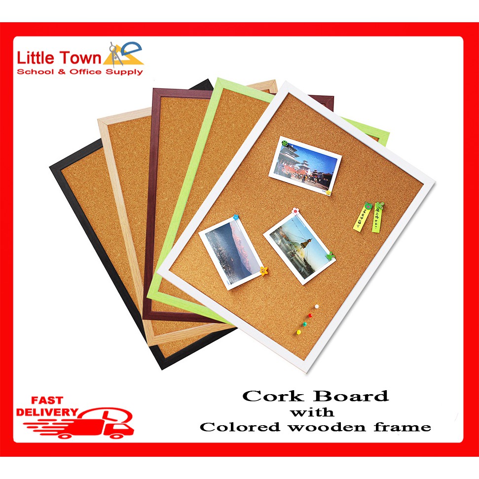 Cork board colored Boarder frame 20x30cm Shopee Philippines