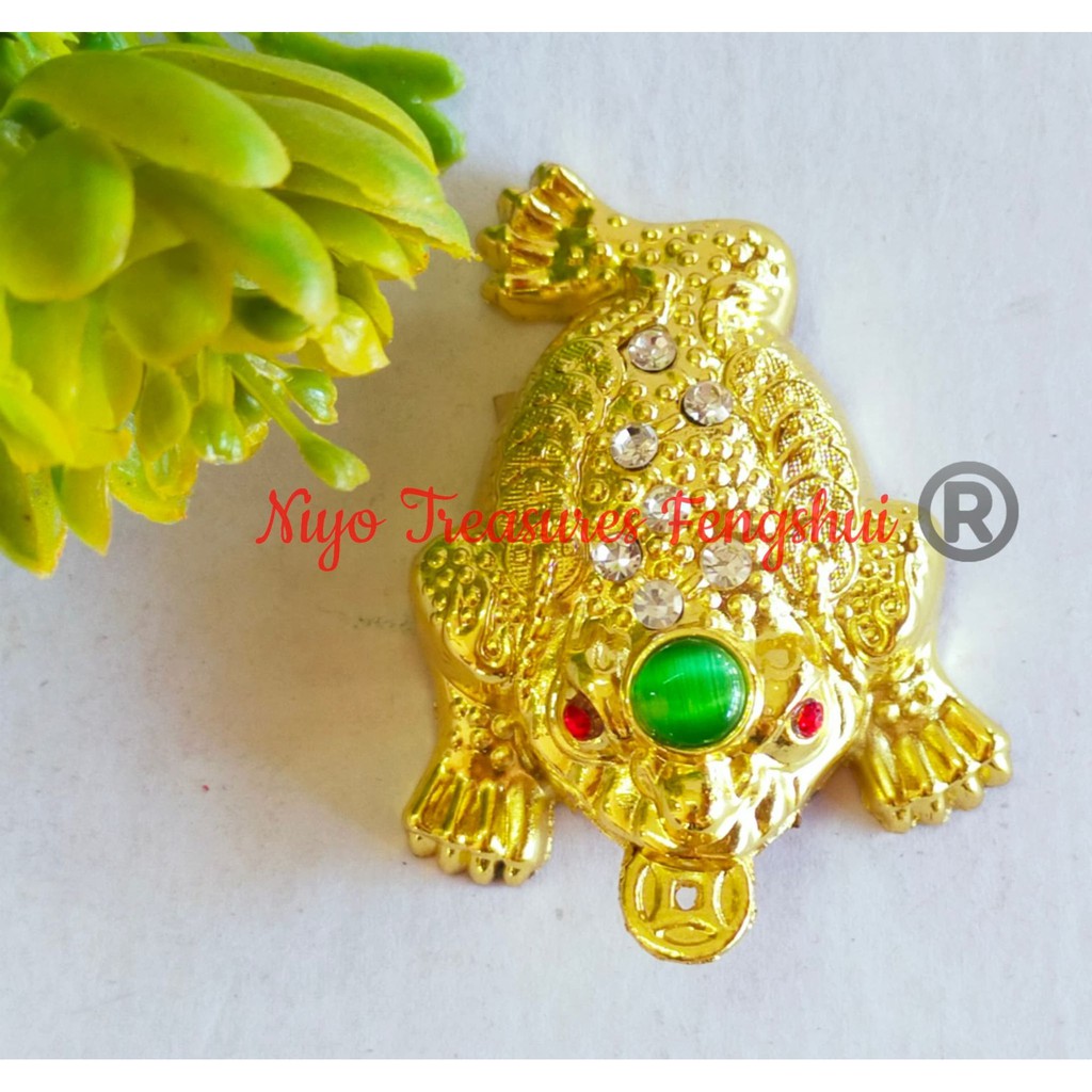 Three Legged Gold Frog Lucky Charm Shopee Philippines