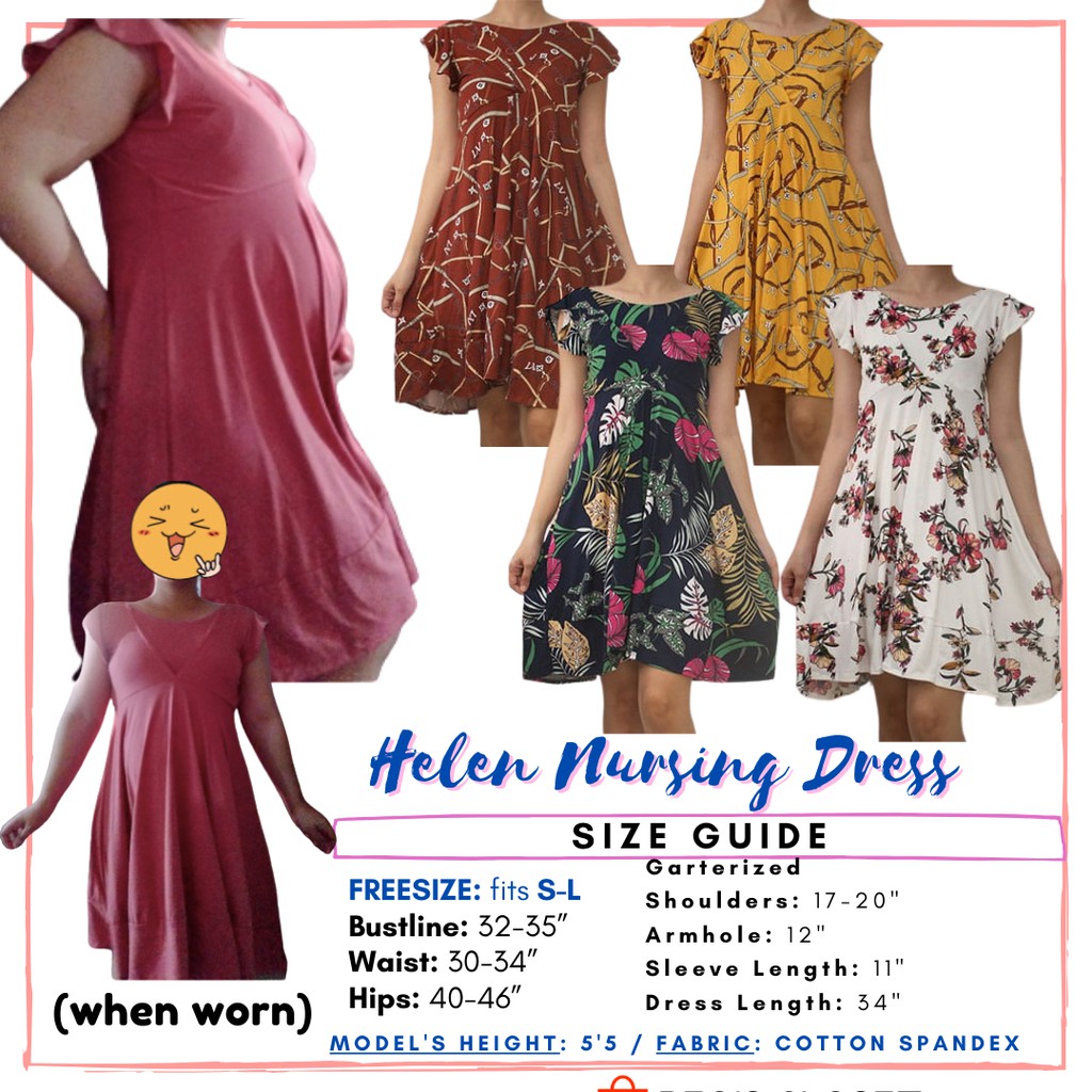 HELENA NURSING MATERNITY DRESS no Shopee Philippines