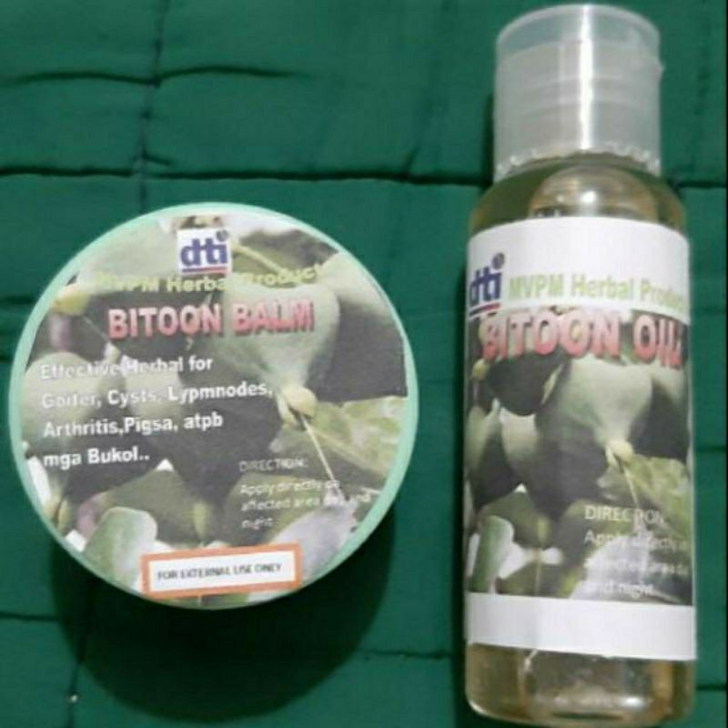 BITOON BALM AND OIL SET (effective herbal for Goiter, Cysts at mga