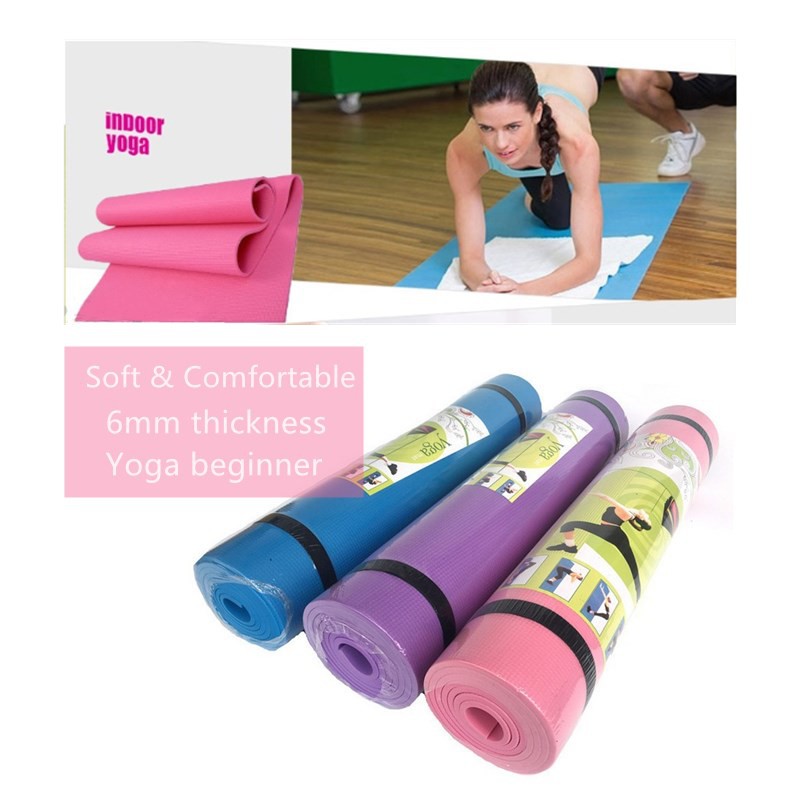 Big Size 6mm Thick EVA Yoga Mat NonSlip Fitness Situps Yoga Mat