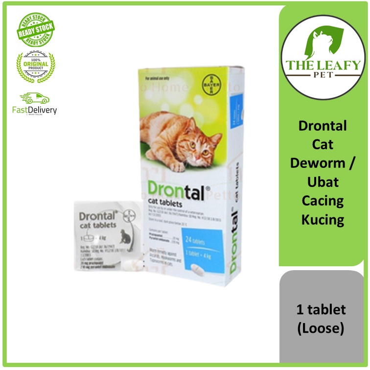 Cat Deworm / Ubat Cacing Kucing 1 Tablet ( Loose ) Shopee Philippines