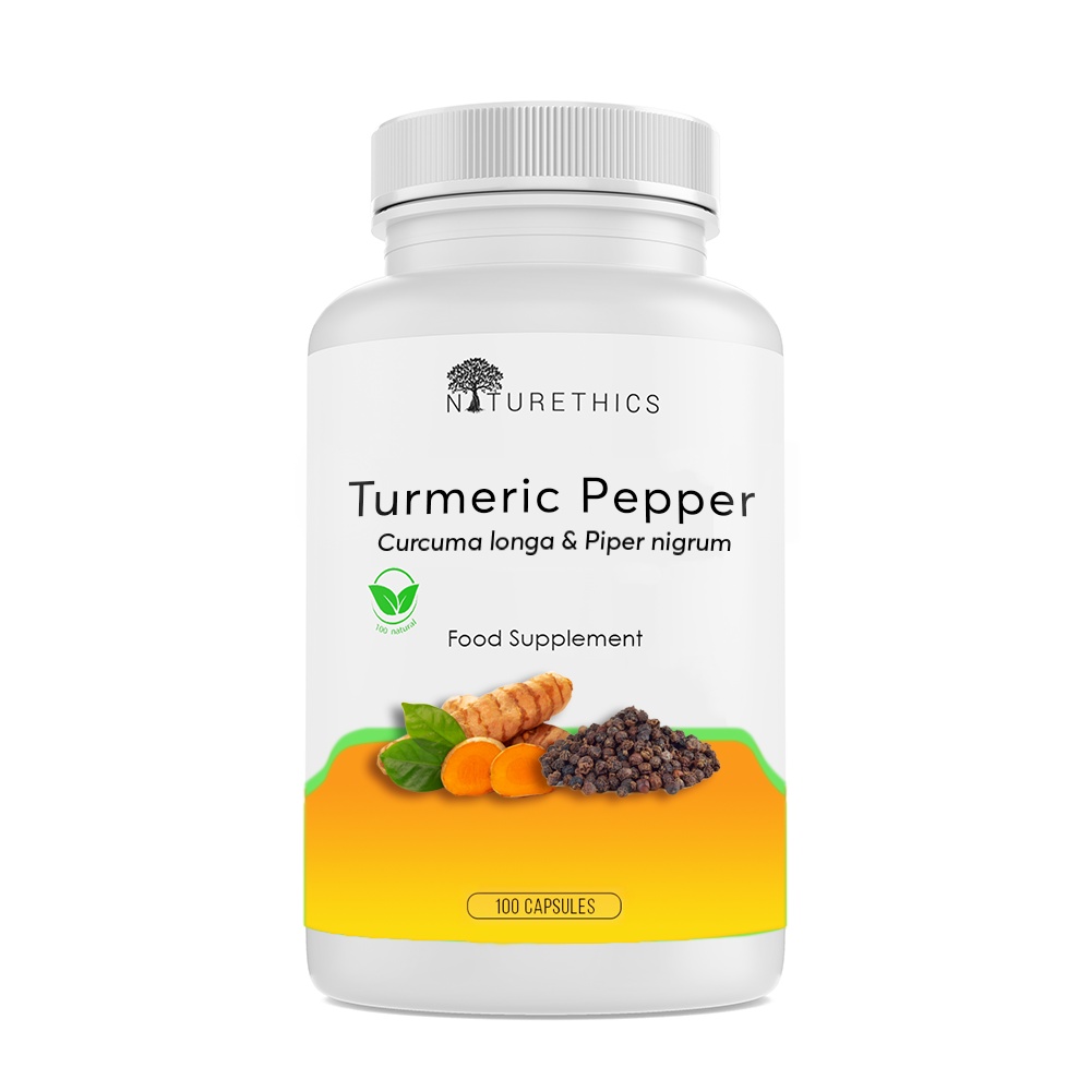 All Natural Turmeric Black Pepper Capsules Shopee Philippines
