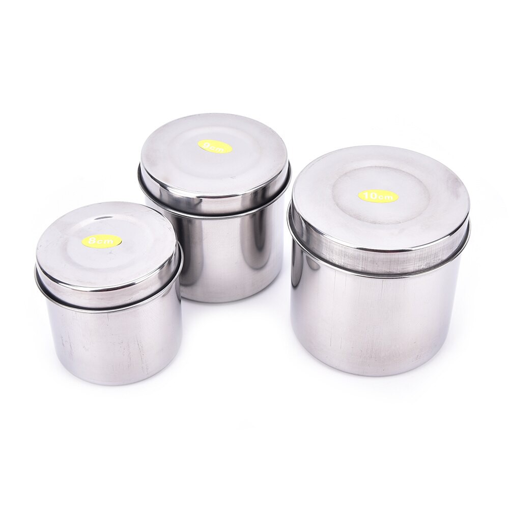 STAINLESS STEEL CANISTER FOR COTTON BALLS TIN CAN Shopee Philippines