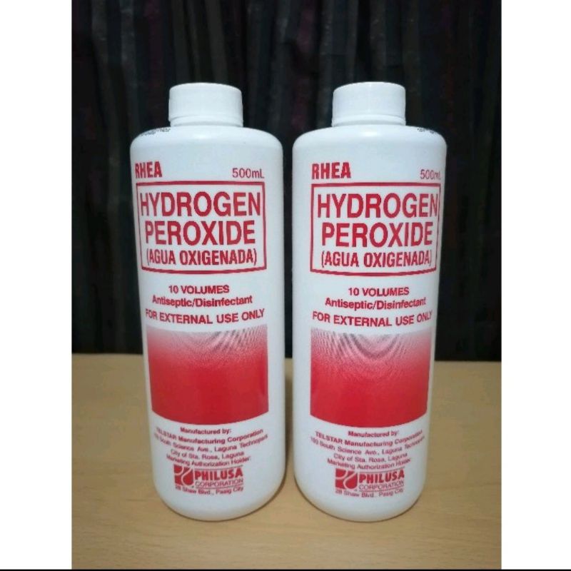 RHEA Hydrogen Peroxide (Agua Oxinada) Bundle of 2 500ml Shopee