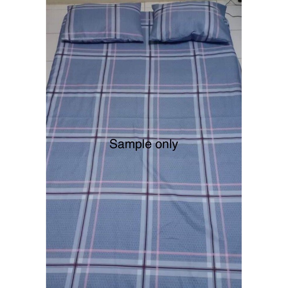 4 in 1 (Foam Cover with Zipper + Bed Sheet with Garter + 2 Medium