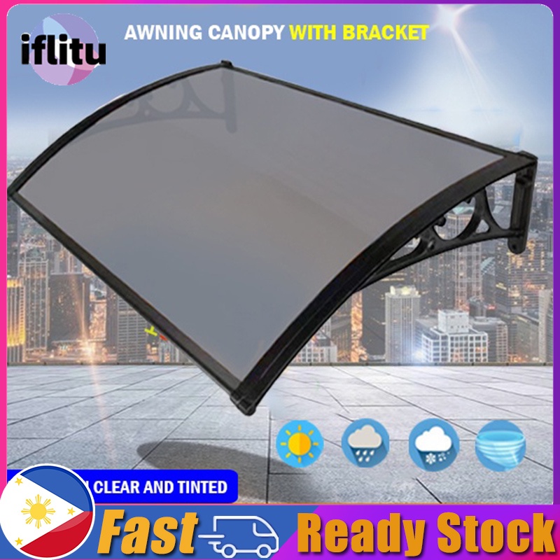 Multipurpose Awning Canopy With Bracket For Door And Window Retractable