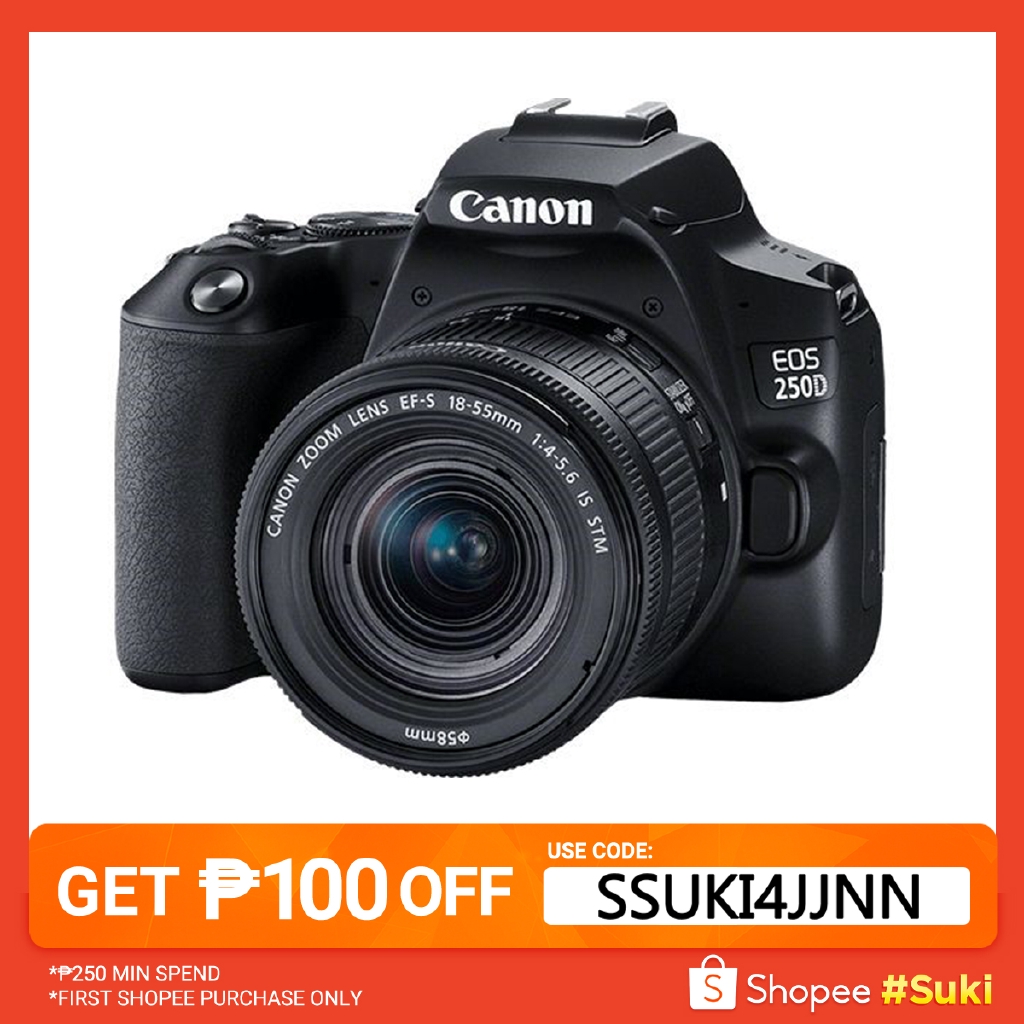 Canon EOS 250D / SL3 / Kiss X10 / 200D II 4K DSLR Camera with EFS 18