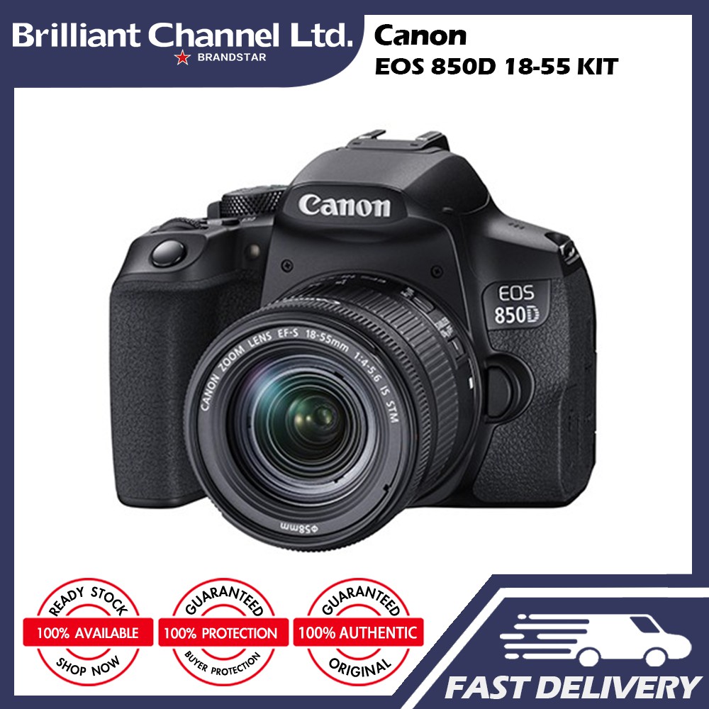 Canon EOS 850D WITH EFS 1855mm IS STM / 18135mm USM KIT SET Shopee
