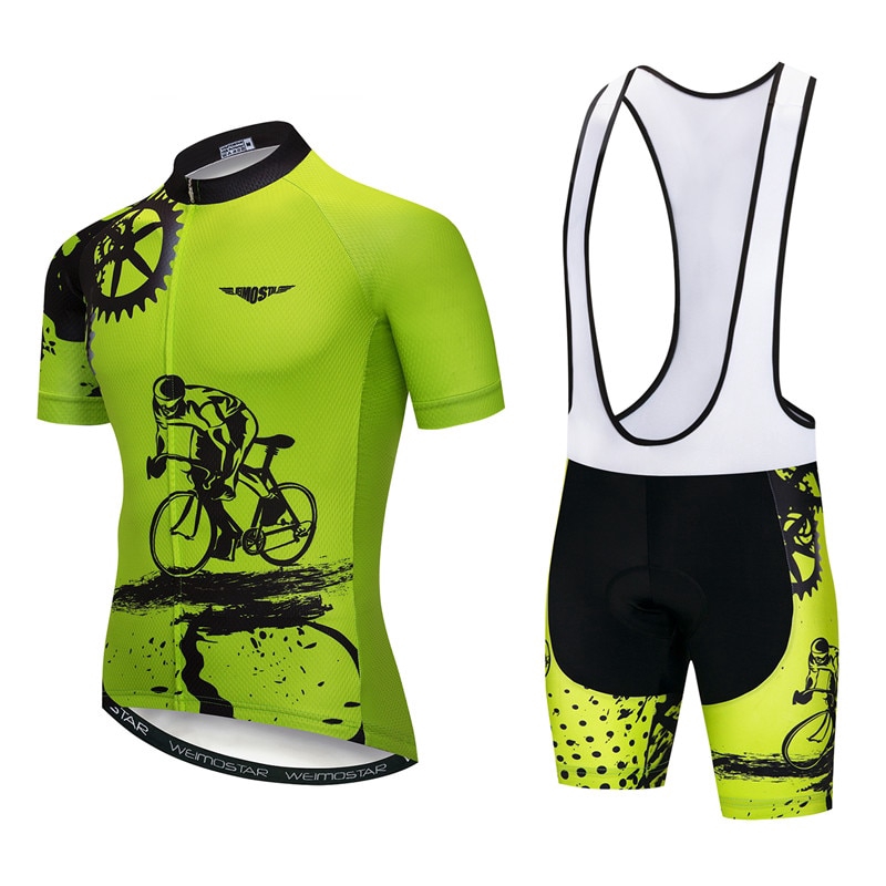 Bicycle Jersey Cycling Jersey Set Men Short Sleeve MTB Bike Clothing