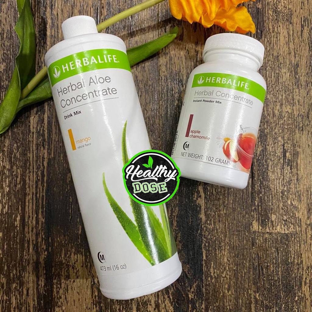 Herbalife Aloe Concentrate and Herbal Concentrate Tea 102g Apple