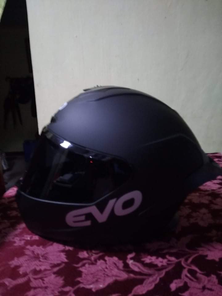 EVO XR03 Matte Black Full Face Single Visor Helmet Shopee Philippines