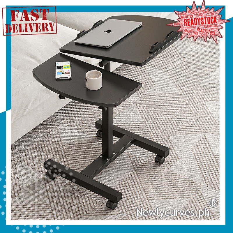 COD Adjustable Laptop Table Foldable Computer Desk Mobile Desk Rotating