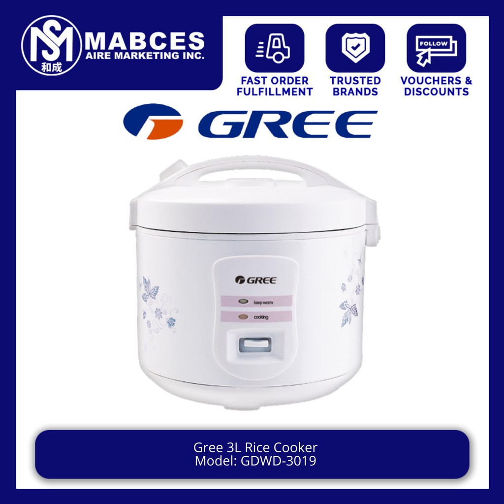 Gree 3L Rice Cooker GDWD3019 Shopee Philippines