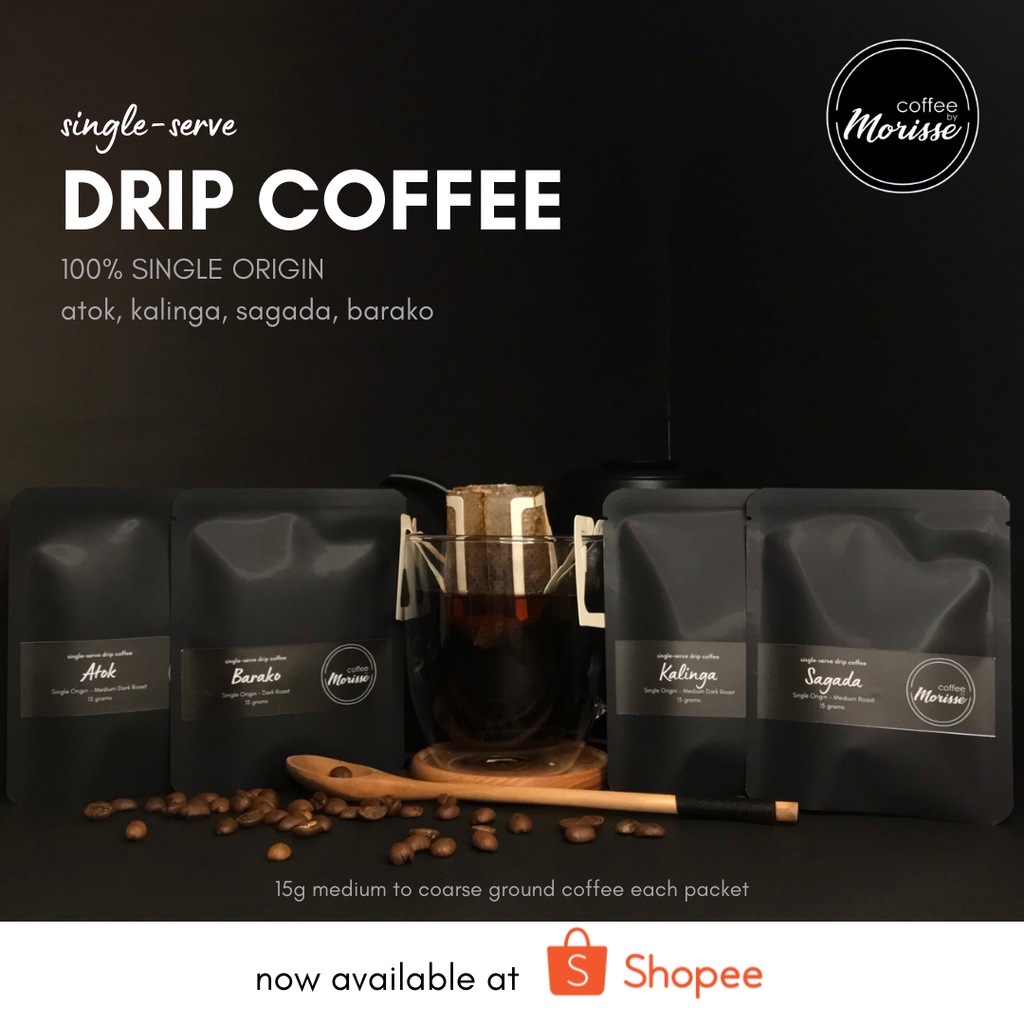 Single Serve Drip Coffee Pack of 10s Coffee by Morisse Shopee